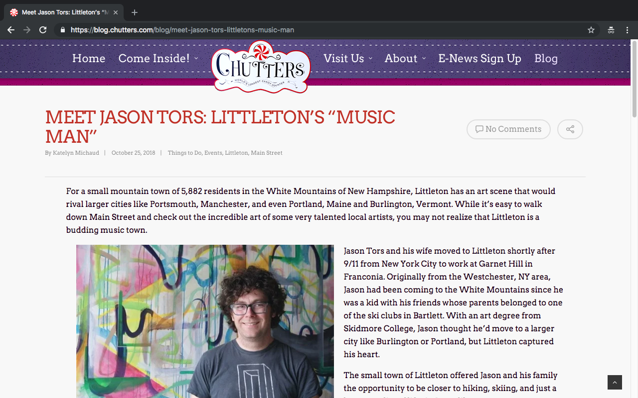 chutters blog content